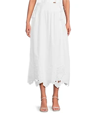 J.Marie Giselle Coordinating Lace Detail Adjustable Tie Midi Skirt