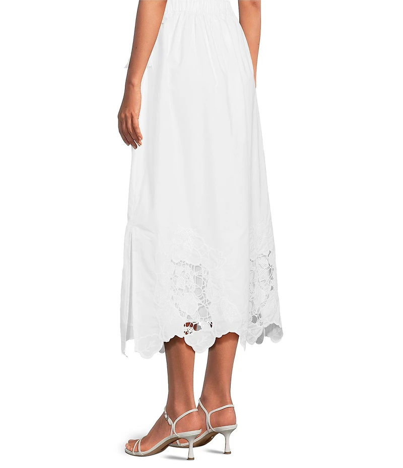 J.Marie Giselle Coordinating Lace Detail Adjustable Tie Midi Skirt