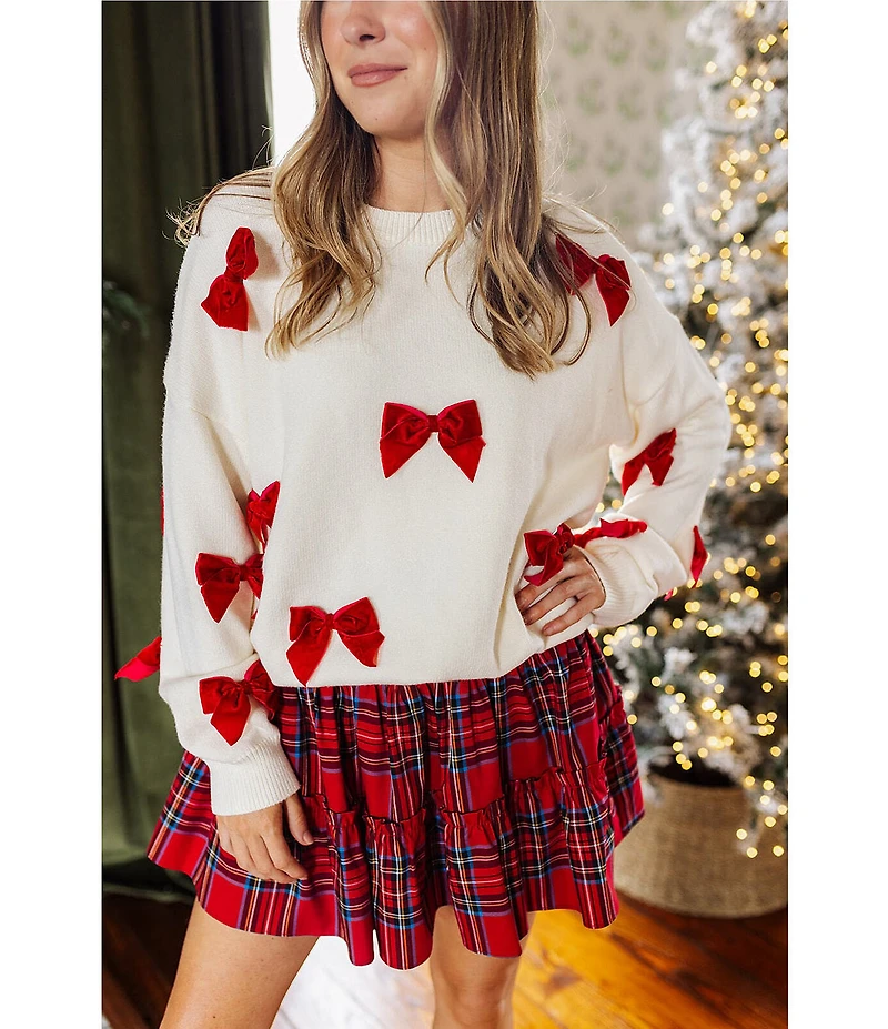 J.Marie Hollin Plaid Print High Rise A-Line Pull-On Skort