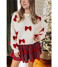 J.Marie Hollin Plaid Print High Rise A-Line Pull-On Skort