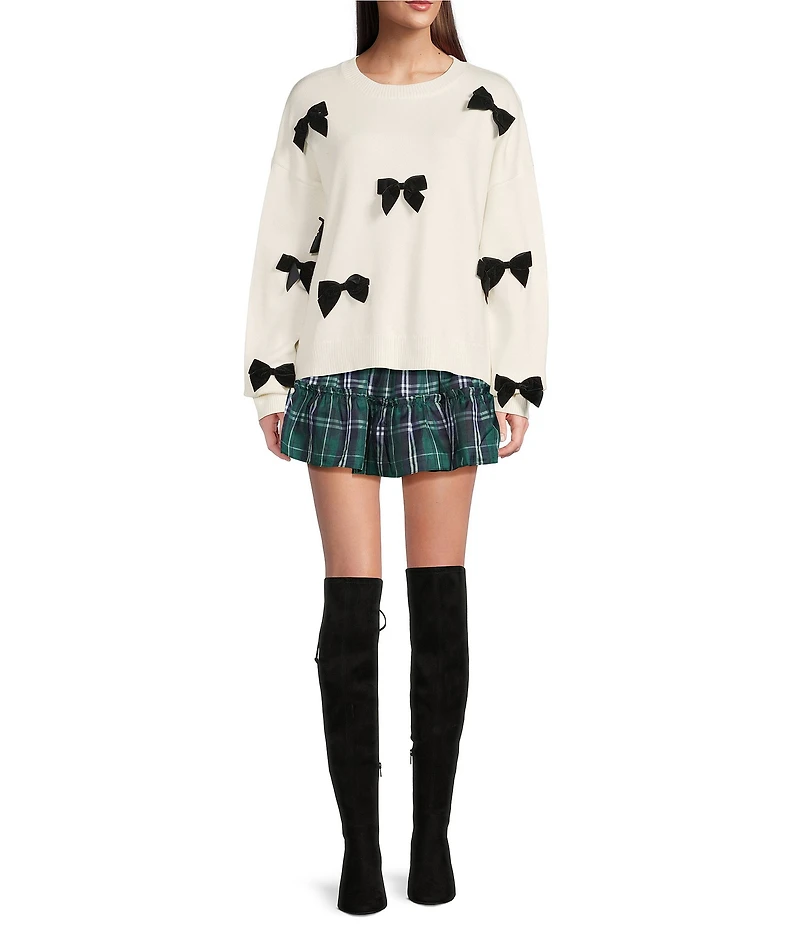 J.Marie Jenna Long Sleeve Bow front Sweater