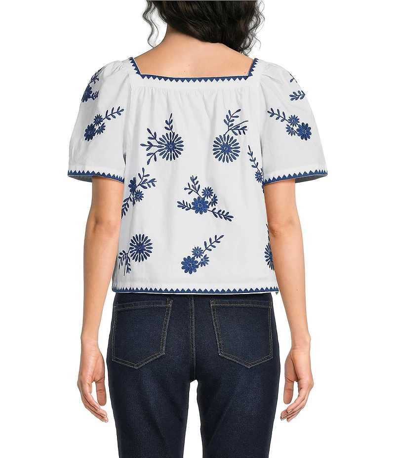 J.Marie Laken Button Up Short Sleeve Top