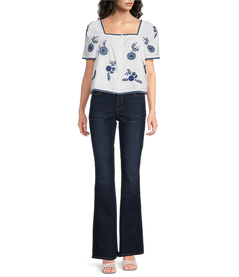 J.Marie Laken Button Up Short Sleeve Top