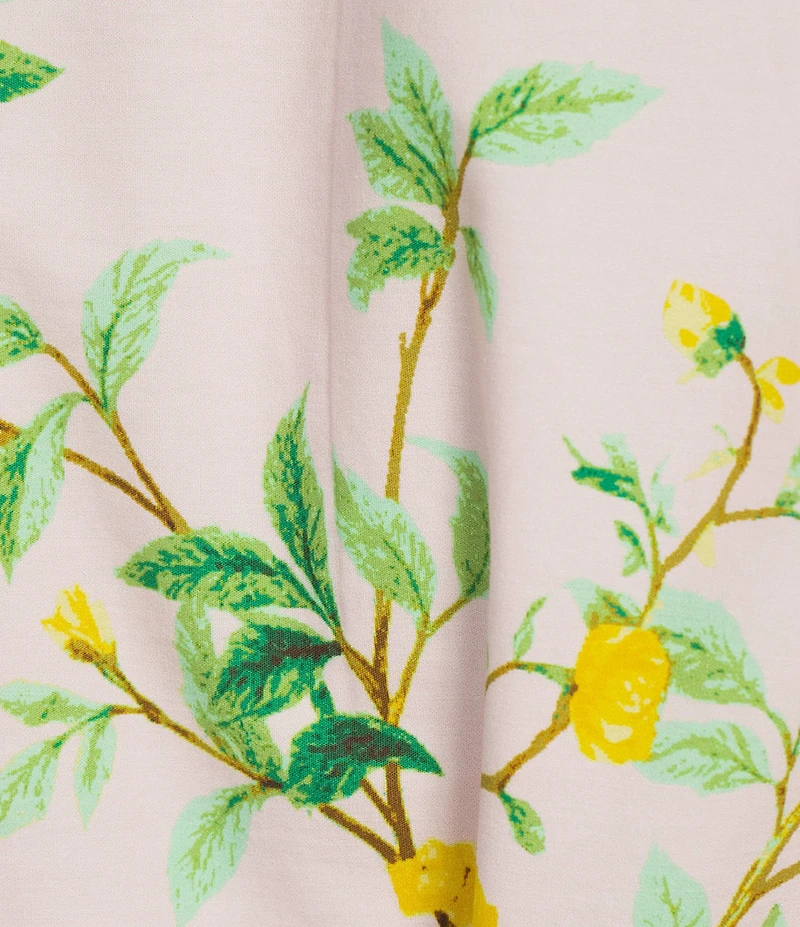 J.Marie Luna Floral Tie Waist Puff Sleeve Button Front Dress