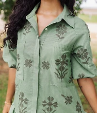 J.Marie Noah Puff Sleeve Dress