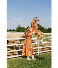 J.Marie Short Sleeve Button Front Midi Dress