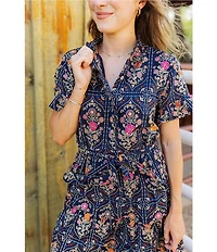 J.Marie Torian Short Sleeve Midi Dress