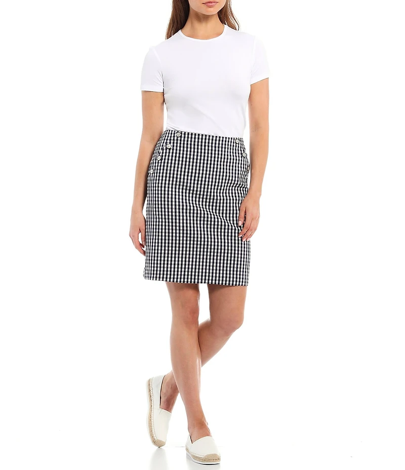 J.McLaughlin Allie Stretch Crew Neck Short Sleeve Tee
