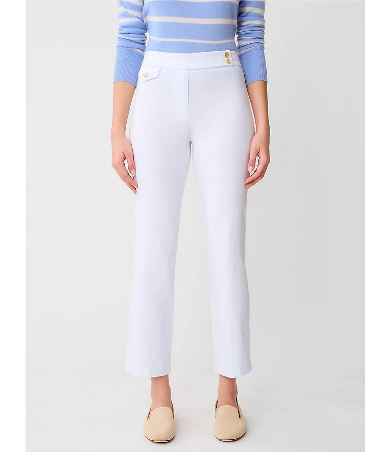 J.McLaughlin Anisa Knit Flat Front Straight Leg Crop Pants
