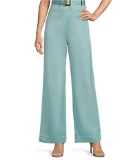 J.McLaughlin Carter Dupioni Flat Front Wide Leg Coordinating Pants