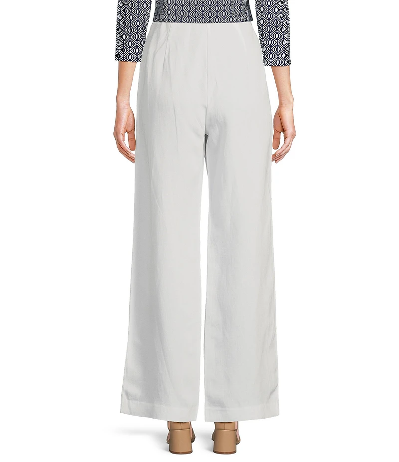 J.McLaughlin Carter Knit Linen Flat Front Straight Leg Pants