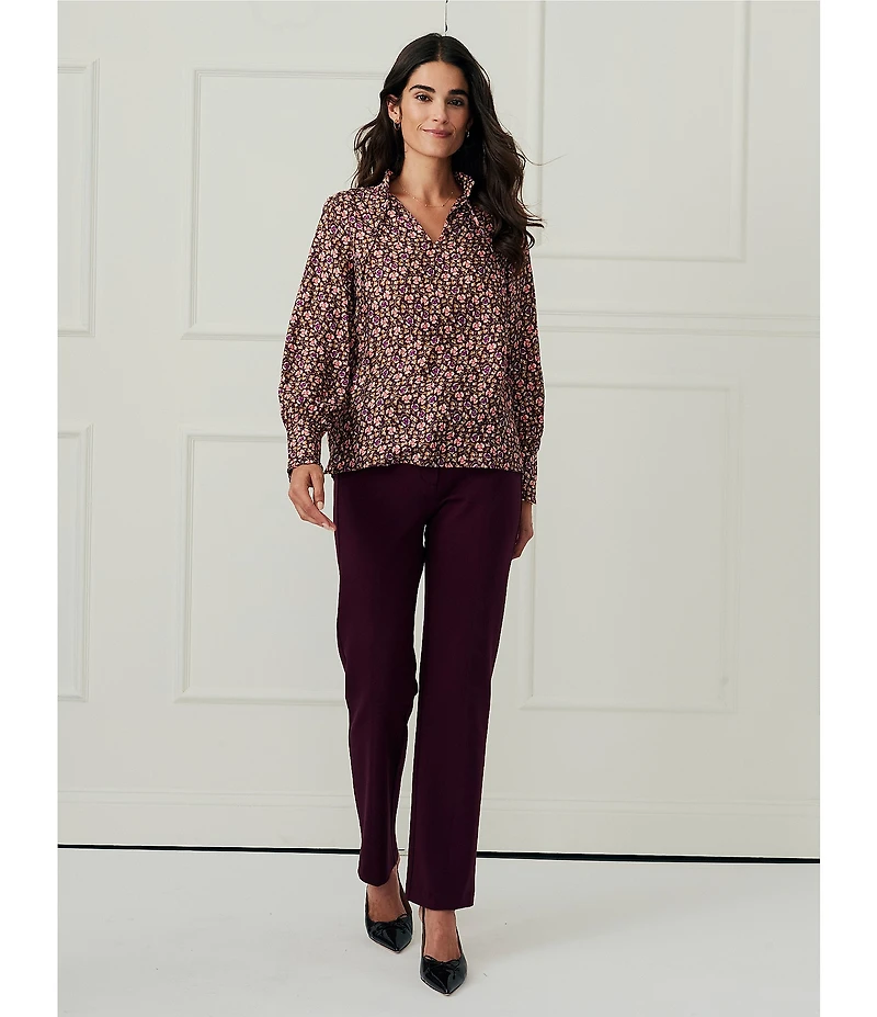 J.McLaughlin Carter Stretch Knit Wide Leg Pants