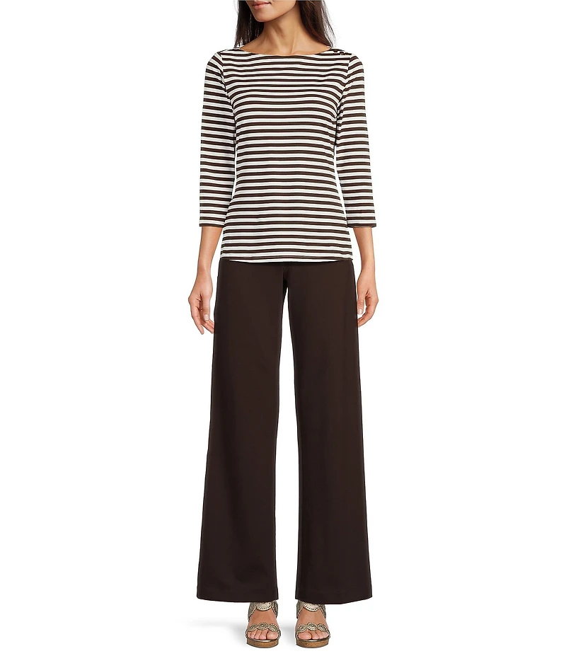 J.McLaughlin Carter Stretch Knit Wide Leg Pants