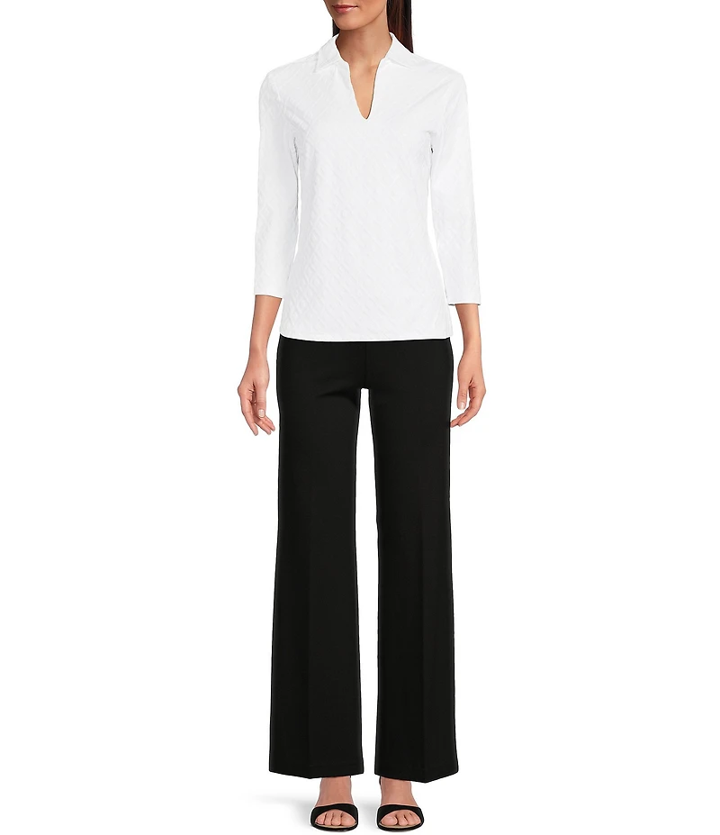 J.McLaughlin Carter Stretch Knit Wide Leg Pants