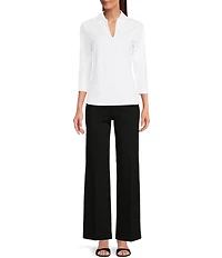 J.McLaughlin Carter Stretch Knit Wide Leg Pants