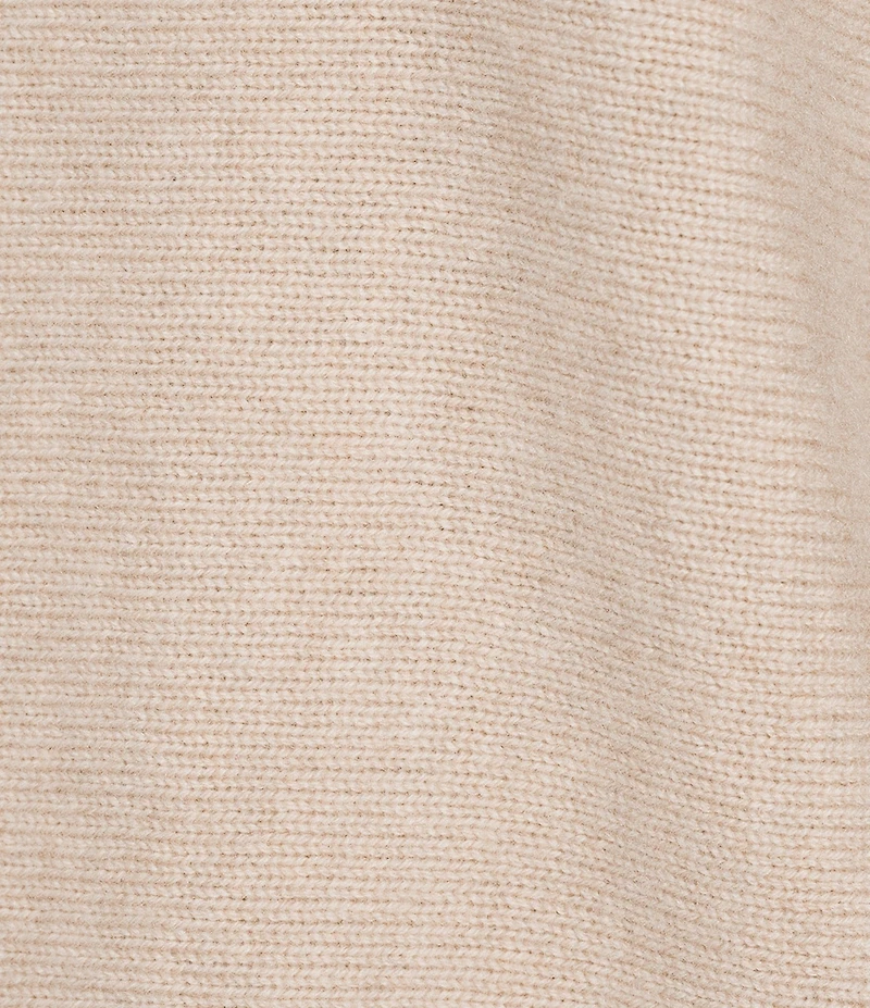 J.McLaughlin Cashmere Horizontal Knit Oversized Turtleneck Long Sleeve Sweater