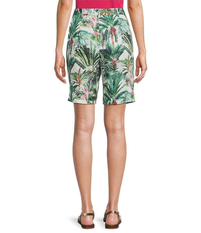 J.McLaughlin Cove Tropical Floral Print High Rise Wide Leg Shorts