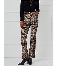 J.McLaughlin Dax Jacquard Animal Print Slim Bell Pants
