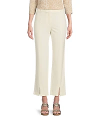 J.McLaughlin Deanne Split Front Hem Knit Straight Leg Cropped Pants