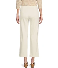 J.McLaughlin Deanne Split Front Hem Knit Straight Leg Cropped Pants