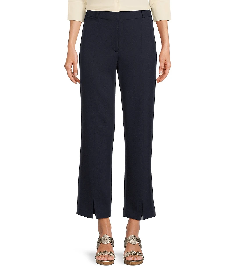 J.McLaughlin Deanne Split Front Hem Knit Straight Leg Cropped Pants