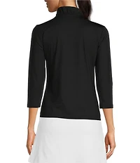 J.McLaughlin Durham 3/4 Sleeve Ruffle Top