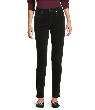 J.McLaughlin Egret Mid-Rise 5-Pocket Slim Leg Cigarette Pants