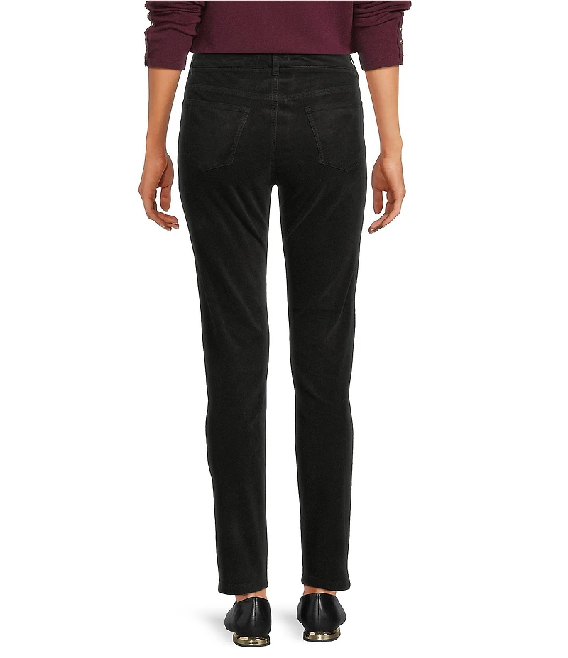 J.McLaughlin Egret Mid-Rise 5-Pocket Slim Leg Cigarette Pants