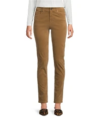 J.McLaughlin Egret Mid-Rise 5-Pocket Slim Leg Cigarette Pants