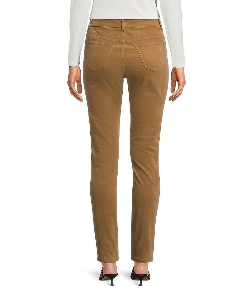 J.McLaughlin Egret Mid-Rise 5-Pocket Slim Leg Cigarette Pants