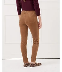 J.McLaughlin Egret Mid-Rise 5-Pocket Slim Leg Cigarette Pants