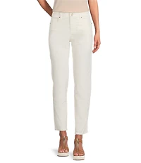 J.McLaughlin Egret Mid-Rise 5-Pocket Slim Leg Cigarette Pants