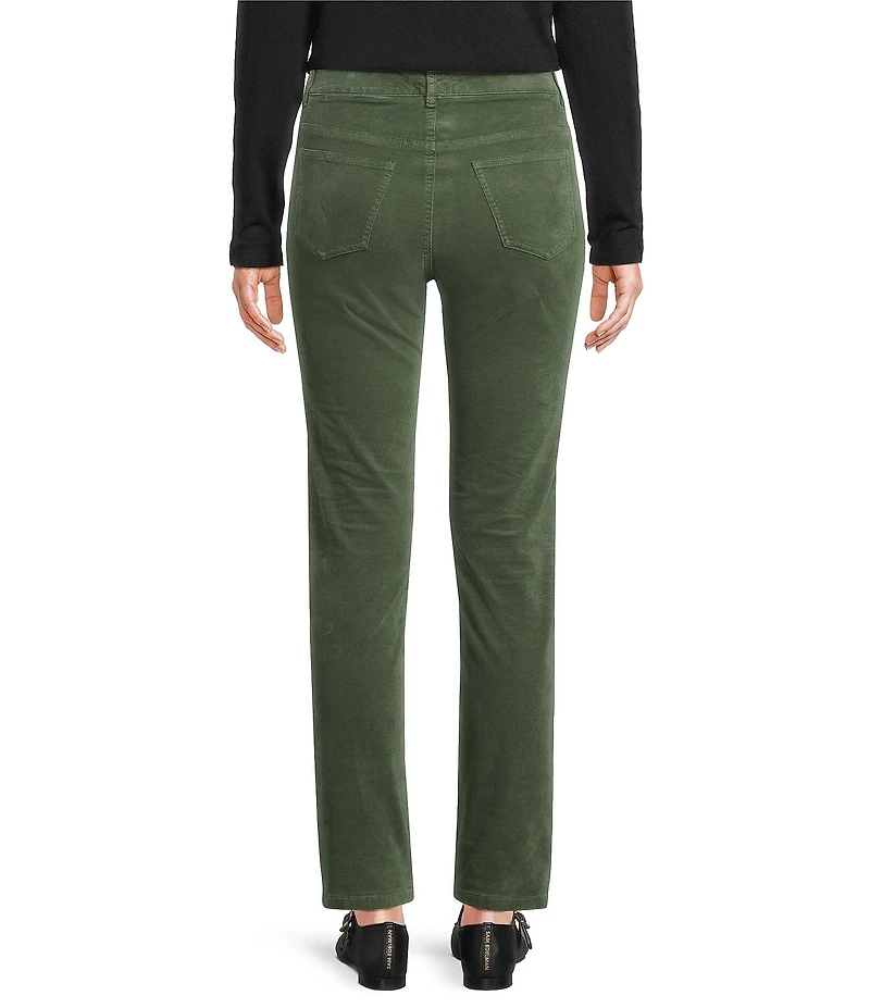 J.McLaughlin Egret Mid-Rise 5-Pocket Slim Leg Cigarette Pants