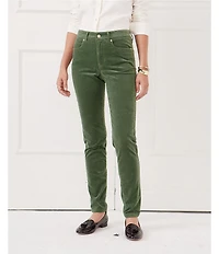 J.McLaughlin Egret Mid-Rise 5-Pocket Slim Leg Cigarette Pants