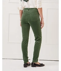 J.McLaughlin Egret Mid-Rise 5-Pocket Slim Leg Cigarette Pants