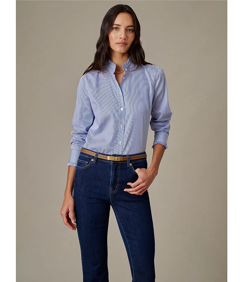 J.McLaughlin High Rise 5-Pocket Flare Denim Jeans