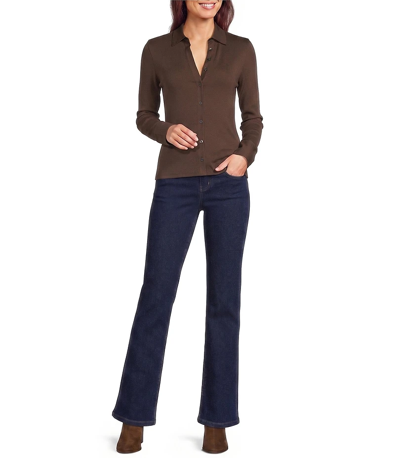J.McLaughlin High Rise 5-Pocket Flare Denim Jeans