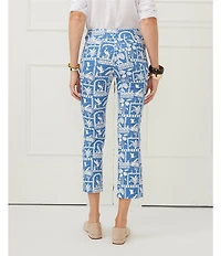 J.McLaughlin Ivy Amelia Cloth Cropped Flare Pull-On Pants