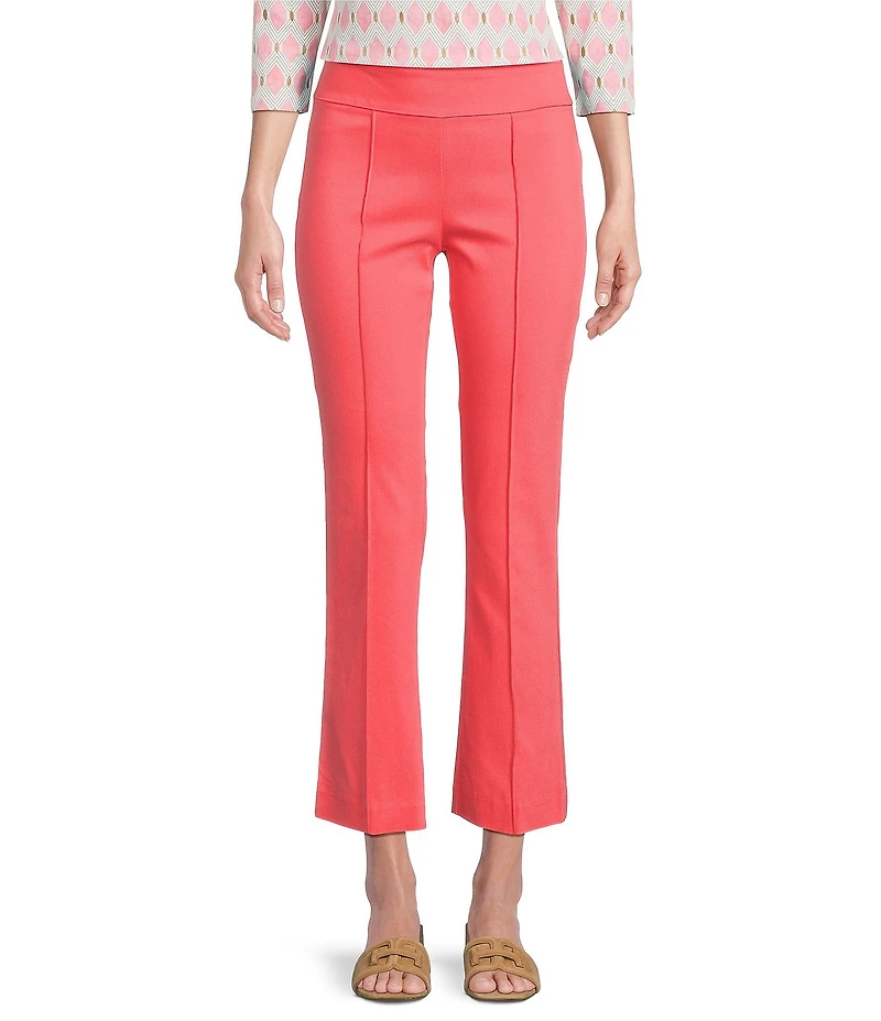 J.McLaughlin Ivy Front Seam Detailed Kick Flare Leg Hem Cropped Pull-On Pants