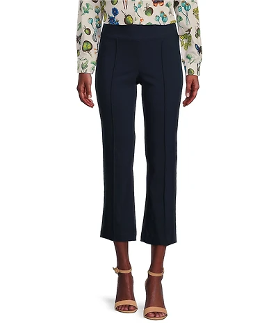 J.McLaughlin Ivy Front Seam Detailed Kick Flare Leg Hem Cropped Pull-On Pants