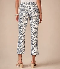 J.McLaughlin Ivy Printed Amelia Cloth Flat Front Cropped Flare Pants