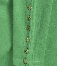 J.McLaughlin Jamey Crew Neck Button Trim Raglan Sleeve Sweater