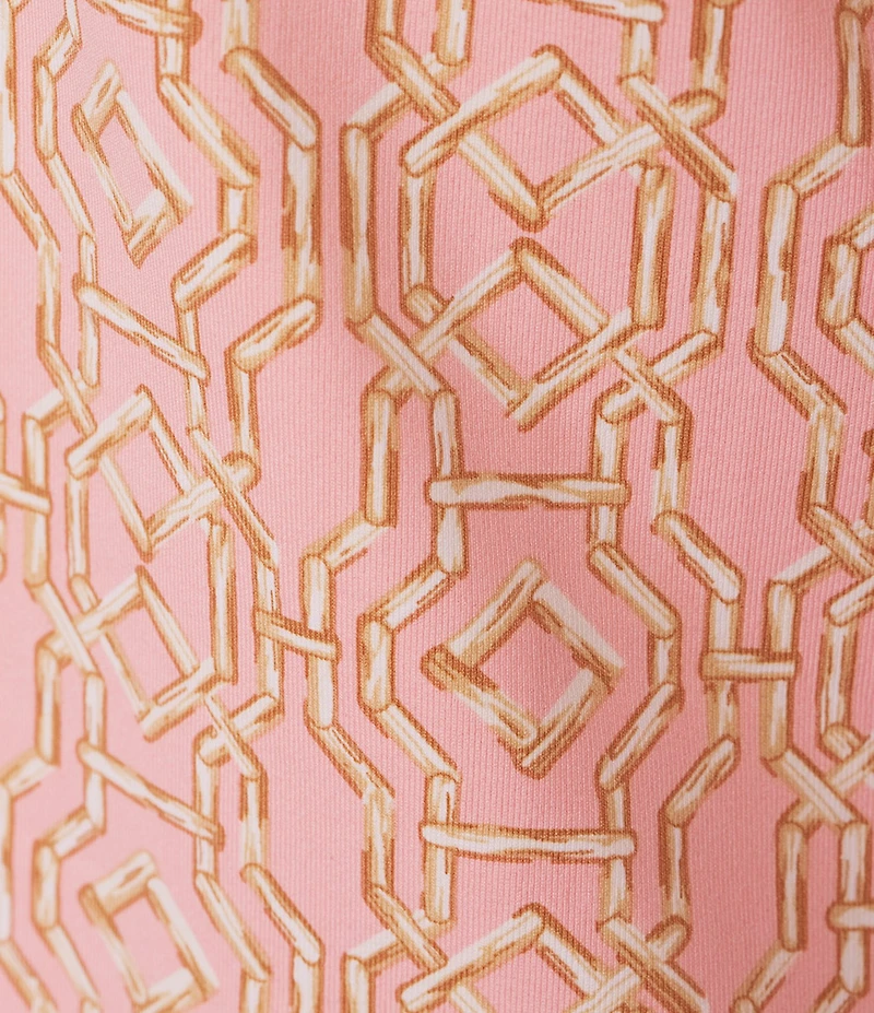 J.McLaughlin Kate Catalina Cloth Split Ruffle V-Neck 3/4 Sleeve Top