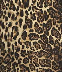 J.McLaughlin Kathleen Woven Metallic Cheetah Jacquard Boat Neck Sleeveless Dress