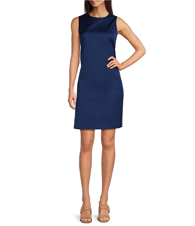 J.McLaughlin Kinsley Round Neck Sleeveless A-Line Dress