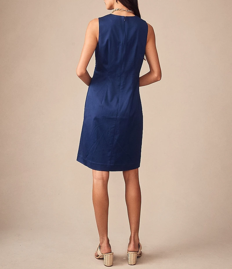 J.McLaughlin Kinsley Round Neck Sleeveless A-Line Dress