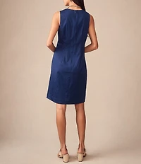 J.McLaughlin Kinsley Round Neck Sleeveless A-Line Dress