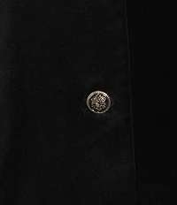 J.McLaughlin Lainie Velveteen Lapel Collar Long Sleeve Button Front Blazer