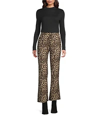 J.McLaughlin Maeve Metallic Ribbed Knit Mock Neck Bracelet Sleeve Sweater