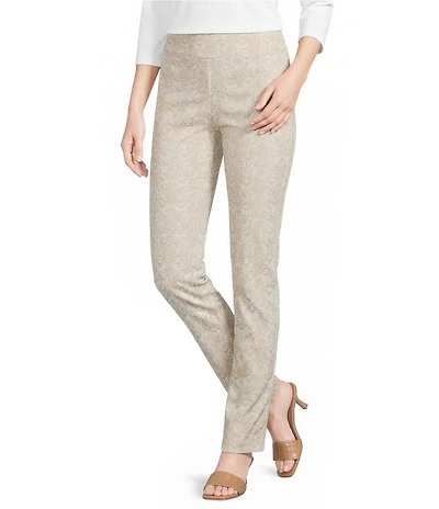 J.McLaughlin Masie Printed Amelia Cloth Flat Front Slim Pants